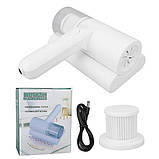 Ручний бездротовий пилосос Dust Remover ART-5045 з УФ-лампою проти пилових кліщів, акумуляторний, фото 5