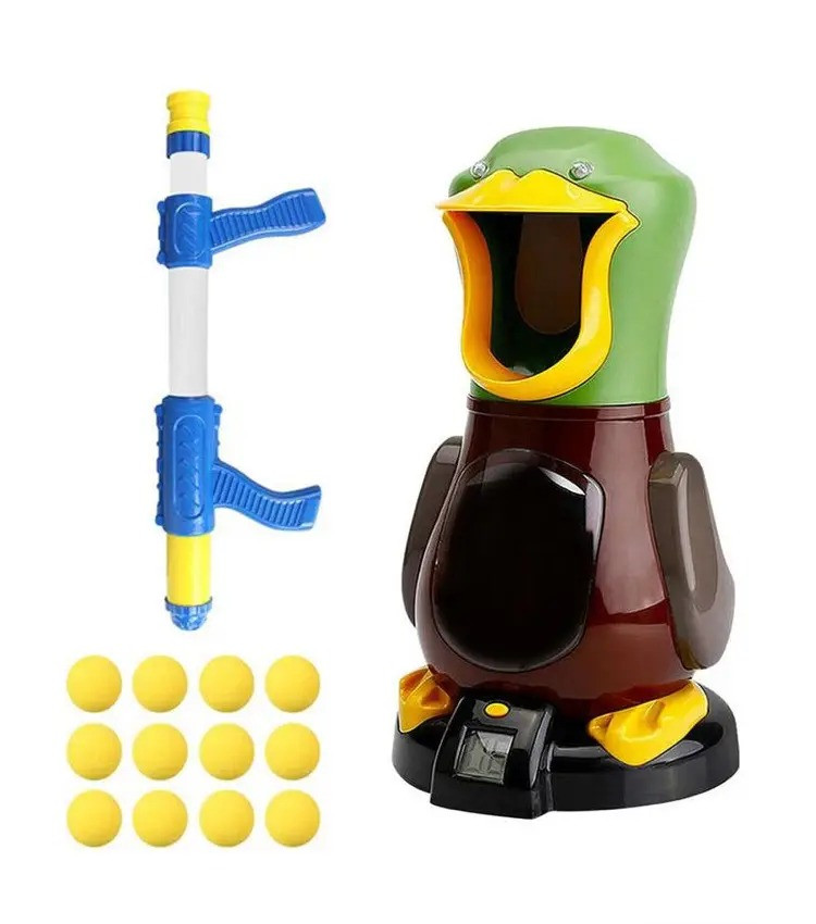 Ігровий набір Duck Shooting 200-1A для стрільби по качках з 12 кульках і лічильником окулярів, фото 1
