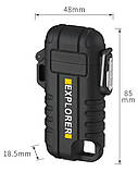 USB-запальничка Lighter Explorer IP56 електродугова, перезаряджувана, без газу, чорна/камуфляж, фото 5