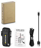 USB-запальничка Lighter Explorer IP56 електродугова, перезаряджувана, без газу, чорна/камуфляж, фото 3
