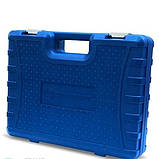 Набір інструментів ZHONGXIN 108 предметів із торцевими головками тріскачками та ключами синій кейс, фото 5