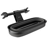 Органайзер на підголівник автомобіля PH35 з дзеркалом і полицею, складаний тримач, чорно-сірий, фото 8