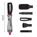 Фен-стайлер VGR V408 4в1 з 5 насадками: фен, випрямляч, плойка, гребінець, фото 3