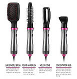 Фен-стайлер VGR V408 4в1 з 5 насадками: фен, випрямляч, плойка, гребінець, фото 6