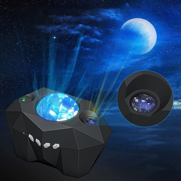 Проєктор зоряного неба Dream Aurora Star Lights, чорний, нічник для дитячої, фото 1