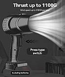 Акумуляторний вентилятор-повітряна піч для багаття 1014, портативний, фото 9