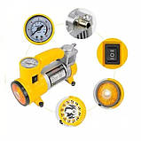 Автокомпресор Air Compressor 12V/220V з цифровим манометром, живлення від прикурювача, фото 6