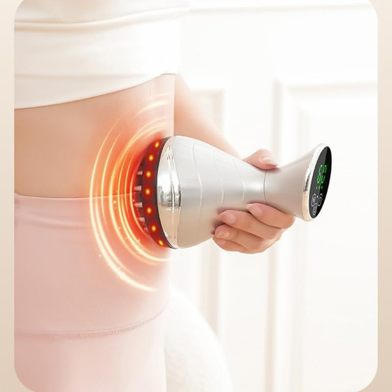 Вібромасажер KACHEEG з червоним світлом підігрівом для живота шиї та плечей, фото 1