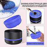 Очисник пензлів KAMATION A3 USB Type-C, автоочищення, синій, для макіяжу, фото 8