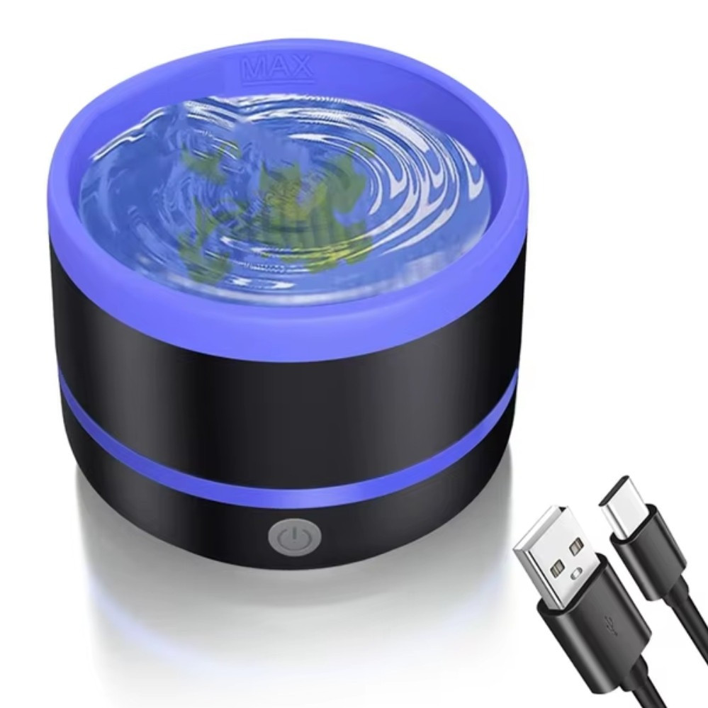 Очисник пензлів KAMATION A3 USB Type-C, автоочищення, синій, для макіяжу, фото 1