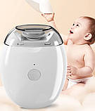 Дитяча портативна пилка для нігтів з LED-підсвіткою, USB заряджання, 3 швидкості, безпечна, фото 3