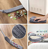 Телескопічна щітка для пилу з 2 насадками, висувна штанга до 2.8 м для важкодоступних місць, фото 8