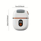 Електрична пемза для стоп з LED-дисплеєм, роликова, 3 режими швидкості, педикюр, фото 6