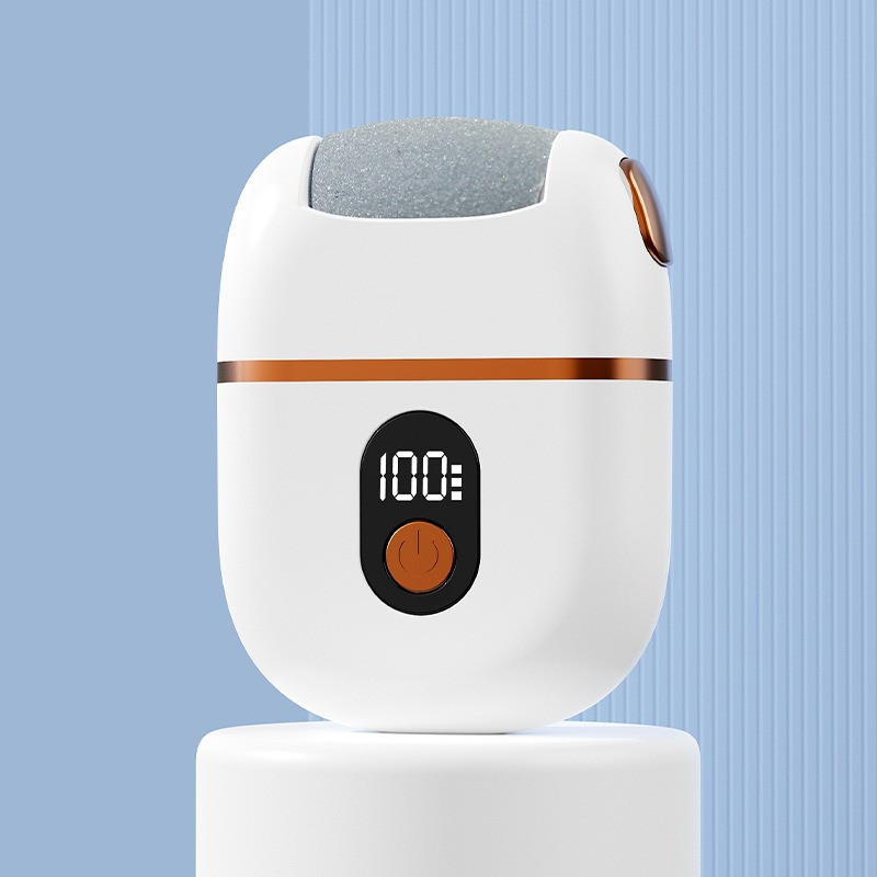 Електрична пемза для стоп з LED-дисплеєм, роликова, 3 режими швидкості, педикюр, фото 1