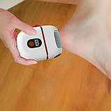 Електрична пемза для стоп з LED-дисплеєм, роликова, 3 режими швидкості, педикюр, фото 5