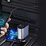 Автомобільний зарядний пристрій Hugeel HG-CC12 для прикурювача, 66 Вт, QC 3.0, PD, Type-C/Lightning, фото 6