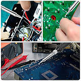 Паяльник 60 Вт із регулятором температури, 11 аксесуарів, кейс FLIX 0967, 200-300 °C, фото 3