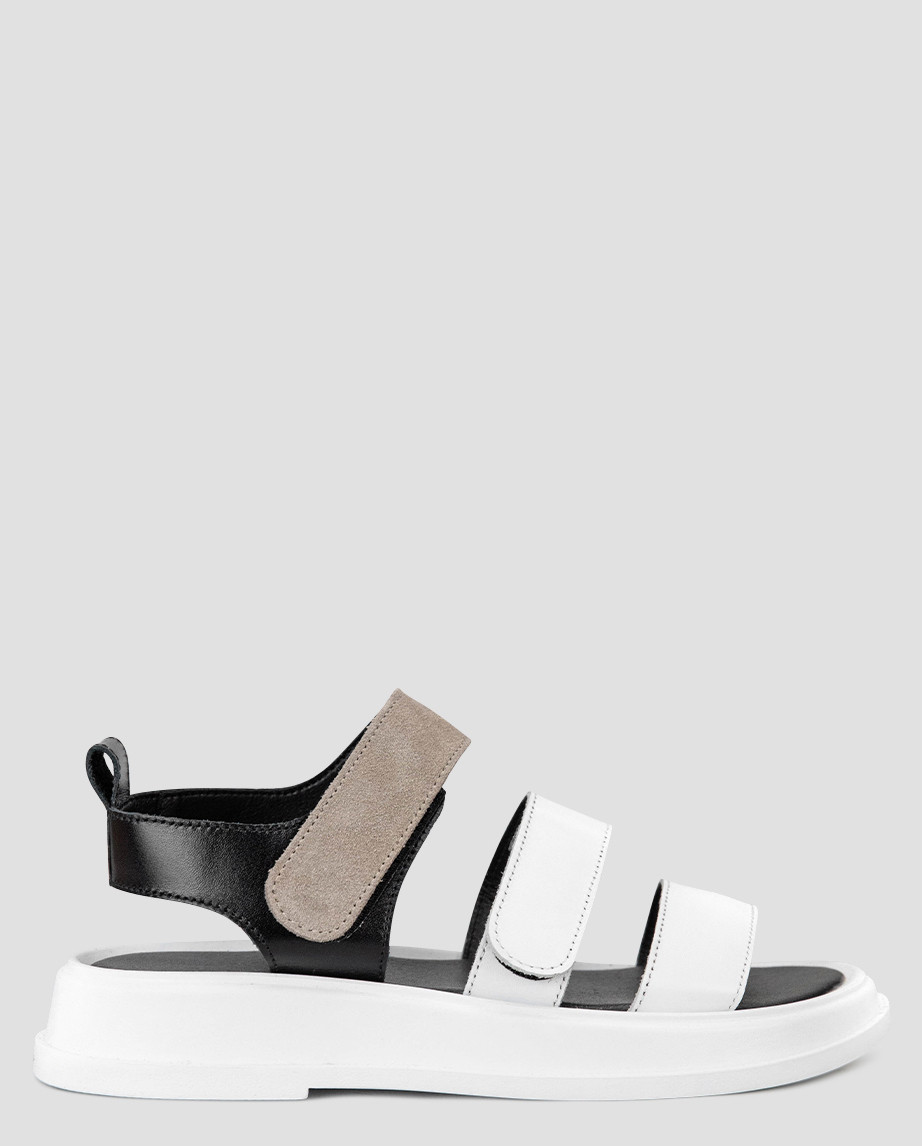 Босоніжки жіночі білі натуральна шкіра Україна Viscala — розмір 36 (23,5 см) (модель: Vis23212-1KWHBL), фото 1