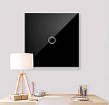 Сенсорний вимикач світла розумний, 1 канал, сенсорне керування, без нейтралі, білий, фото 5