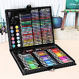 Набір Art Set для малювання 160 предметів у чорній валізці, для дітей і підлітків, фото 3