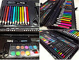 Набір Art Set для малювання 160 предметів у чорній валізці, для дітей і підлітків, фото 9
