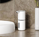 Сенсорний дозатор для рідкого мила та мийного засобу ПЕНА 350 мл безконтактний з акумулятором і кріпленням, фото 3