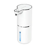 Сенсорний дозатор для рідкого мила та мийного засобу ПЕНА 350 мл безконтактний з акумулятором і кріпленням, фото 4