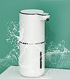 Сенсорний дозатор для рідкого мила та мийного засобу ПЕНА 350 мл безконтактний з акумулятором і кріпленням, фото 6