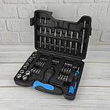 Універсальний набір викруток і біт із тріскачкою та головками в кейсі інструмент для дому авто та електроніки, фото 5