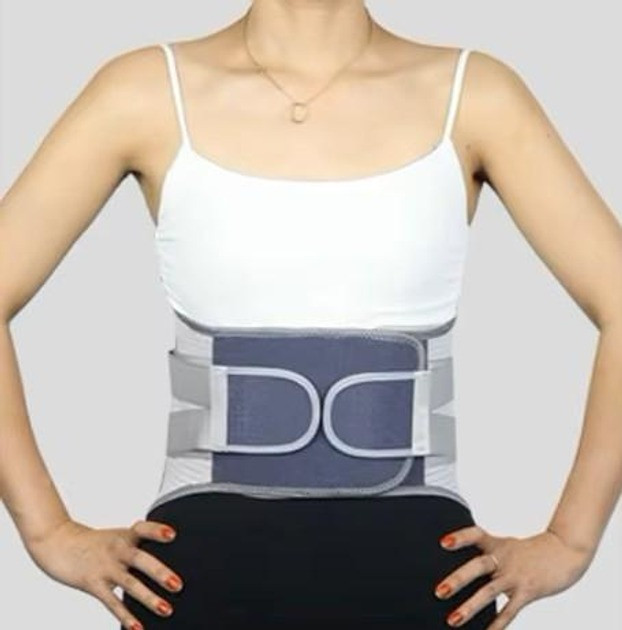 Регульований ортопедичний корсет RD-1814 для спини з підтримкою попереку та фіксувальною пластиною, фото 1