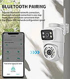 Поворотна Wi-Fi камера Q13 з двома лінзами 2×3 МП, нічне бачення до 40 м, фото 3