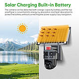 Поворотна вулична IP камера 600 Вт 4G PT 360°, 12 МП із сонячною панеллю, фото 5