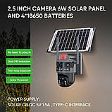 Поворотна вулична IP камера 600 Вт 4G PT 360°, 12 МП із сонячною панеллю, фото 6