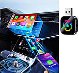 Автоадаптер CarPlay/Android Auto з USB Type-C, plug&play, бездротове під'єднання, фото 4