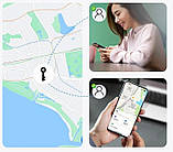 Розумний брелок Remax RT-G2303, GPS-трекер, IPX5, Find My, білий корпус, фото 3