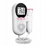 Фетальний доплер XL-1311, портативний, 3 МГц, батарейки, вимірювання серцебиття плоду, рожевий, фото 2