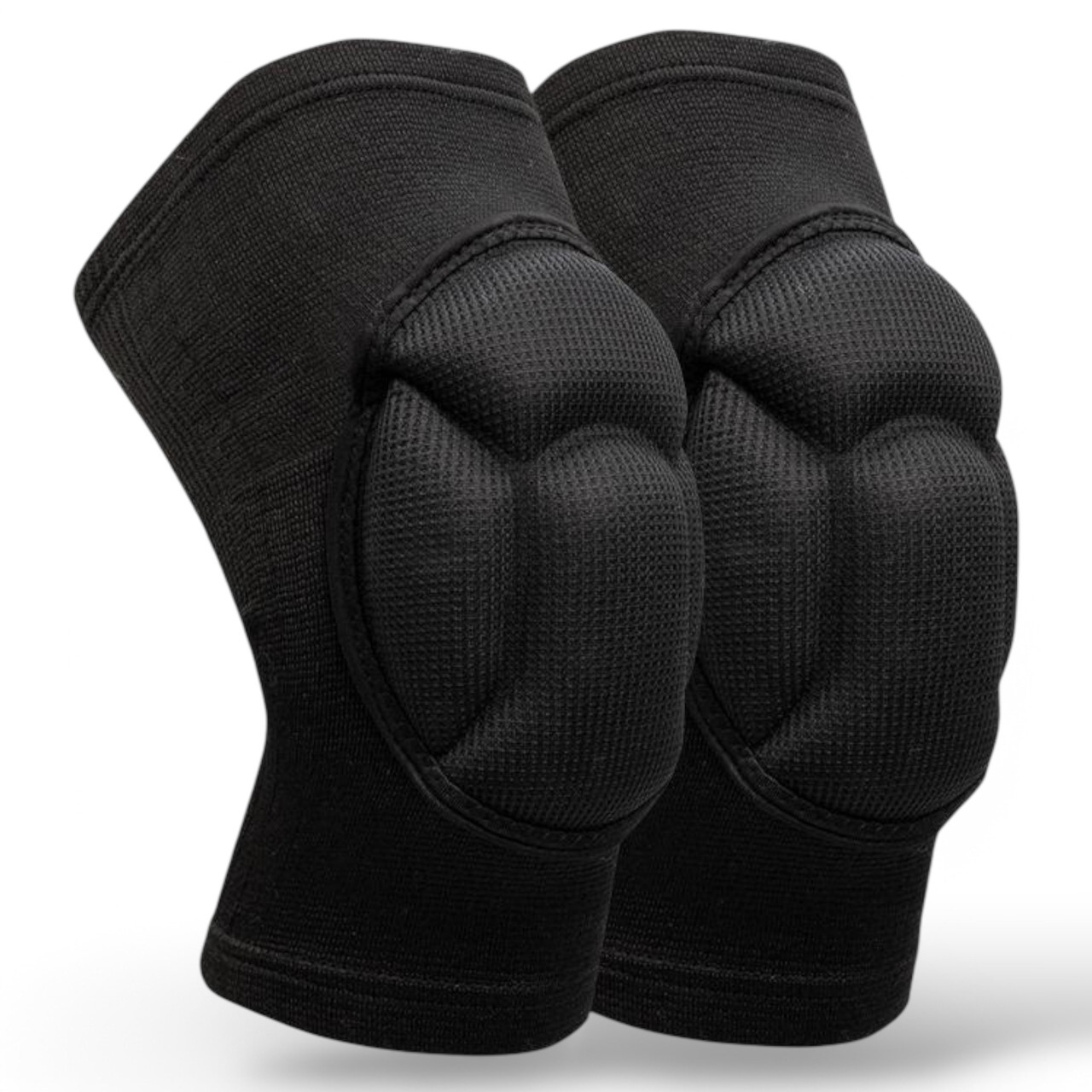 Захисні спортивні наколінники чорні, 2 шт., для тренувань і танців, фото 1