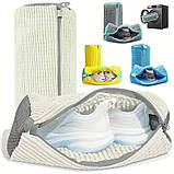 Універсальний мішок для прання взуття, кросівок і делікатних тканин, 39×19 см, фото 7