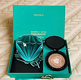 Триколірний тональний кушон Drawshe Emerald Crystal Glow, змінний блок, зволоження, 24 г, фото 4