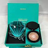 Триколірний тональний кушон Drawshe Emerald Crystal Glow, змінний блок, зволоження, 24 г, фото 5