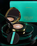 Триколірний тональний кушон Drawshe Emerald Crystal Glow, змінний блок, зволоження, 24 г, фото 6