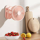 Настільний USB вентилятор із 3 турбінами, 360° поворот, знімна решітка, для офісу та дому, фото 4