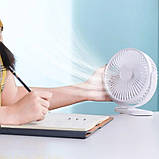 Настільний USB вентилятор із 3 турбінами, 360° поворот, знімна решітка, для офісу та дому, фото 5