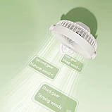 Настільний USB вентилятор із 3 турбінами, 360° поворот, знімна решітка, для офісу та дому, фото 8