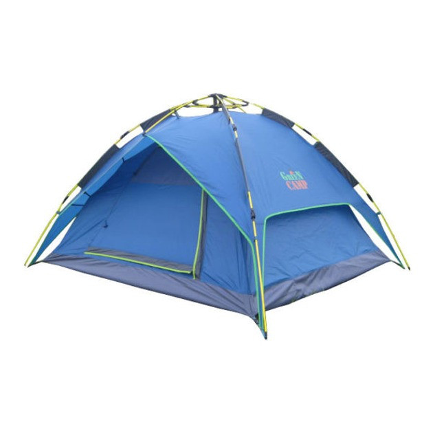 Автоматичний намет 4-місний 200×200×145 см, синя, напівсфера, фото 1