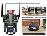 Вулична Wi-Fi камера HW-SM1-20S 12 МП із трьома незалежними об'єктивами та PTZ керуванням, фото 2
