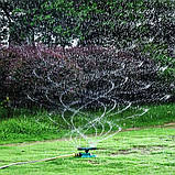 Автоматична система поливу Lawn Sprinkler 360°, регулювання форсунок, для газону, фото 4