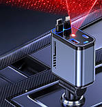 Автозарядний пристрій «Зоряне небо», USB, Type-C, Lightning, 66 Вт, QC 3.0, PD, фото 5