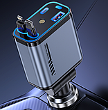 Автозарядний пристрій «Зоряне небо», USB, Type-C, Lightning, 66 Вт, QC 3.0, PD, фото 7