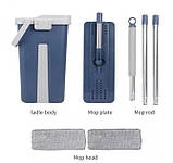 Комплект для прибирання MOP 502 з відром 8 л і автоматичним віджиманням, складана ручка, фото 5